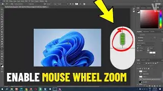 Zoom In & Out With Mouse Scroll Wheel in Photoshop | How to Enable zooming Using mouse wheel 🖱️↕️✅