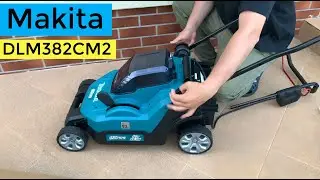 Газонокосилка аккумуляторная Makita DLM382CM2 36 В 38 см АКБ и ЗУ в комплекте
