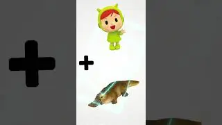 Pocoyo + Nina + Pato vs Pizzly Bear + Platypus + Pogona = Animation 1+1 