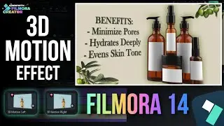 3D MOTION EFFECT FOR PRODUCT POSTER USING FILMORA 14 | FILMORA 14 TUTORIAL