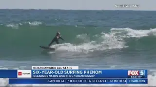 Surfing phenom: Oceanside native wins U7 Championship at age 6