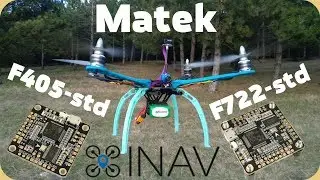 Matek F722-STD and F405-STD обзор и тесты отличных полетников под Inav !