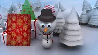 Snowman Book Open AE | After Effects template