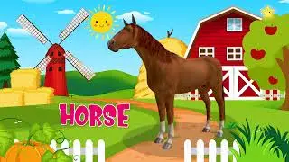 Learn Farm Animals Video Cow sound horse noises pig noises duck sounds