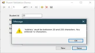 C# Tutorial - Fluent Validation in C# Windows Application | FoxLearn