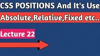 positions in css examples || css positions absolute,relative,fixed | z-index in css mind touch tech