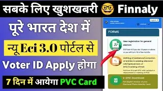 New Eci 3.0 Portal se New Voter Card Online Apply | Voter ID Card Online Apply 2023