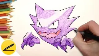 How to Draw Pokemon Haunter | Draw Pokemon step by step