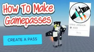 How to Create a Gamepass on Roblox Studio!