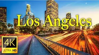 Los Angeles - 4K UHD Drone Video at Night | Los Angeles 4K Drone Footage