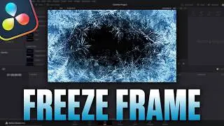 How To FREEZE FRAME In DaVinci Resolve