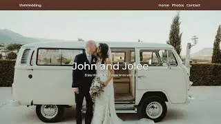 Wedding website using Bootstrap 4 (HTML, CSS and JavaScript) - Code therapy