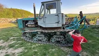 Культивация трактор т 150 гусеничный у нас поломка 😳