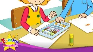 [Have] Do you have crayon? Do you have paper? - Easy Dialogue -English educational video for kids.