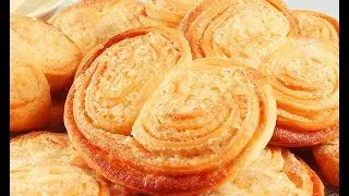 Печенье Сахарные Ушки. Слоеное и Хрустящее. Очень Вкусно!
