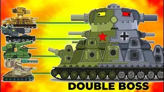 МЕГА ТАНКИ VS Двух Головый КВ-44 - Мультики про танки - Cartoons about tanks