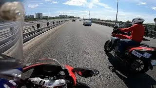 Вот зачем тебе спортбайк: катнуть 250кмч с корейским другом по Москве на MVAgusta F3 и TurismoVeloce