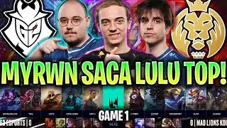 MYRWN SACA LULU TOP CONTRA G2 DE CAPS! *BRUTAL* | G2 vs MDK Game 1 LEC SEASON FINALS 2024 ESPAÑOL