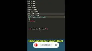 CSS Underline Text Hover Effect | 