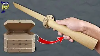 How to make a cardboard KATANA | DIY ninja weapons | NARUTO KATANA Sandai Kitetsu  | Cardboard sword