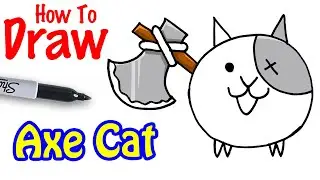 How to Draw the Axe Cat | Battle Cats