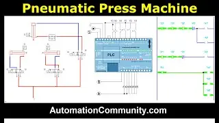 Pneumatic Press Machine - PLC Logic Simulation