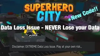 Roblox | Superhero City - Never Lose Data + NEW Code