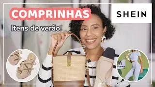 Comprinhas Shein - Slingback, Bolsa de Palha, Make e Cuidados com o Corpo!