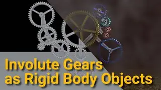 Involute Gears as Rigid Body Objects in Blender