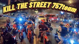 СТАНТ НА МОПЕДАХ ПО ЦЕНТРУ МОСКВЫ😱 KILL THE STREET 757team ПОЛИЦИЯ 