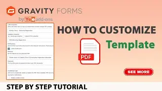 Gravity Forms PDF (Drag and Drop PDF Builder Template)