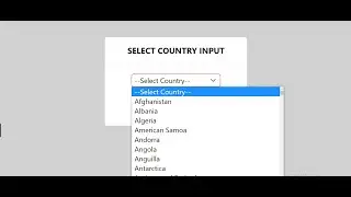 #11 Select Country Input with React Hook Form v7 - React Micro Project for Beginners