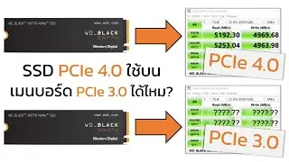 SSD PCIe 4.0 ใช้บนบอร์ด PCIe 3.0 ได้ไหม | ft. WD_BLACK SN770