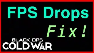 Black Ops: Cold War - FPS DROPS FIX!