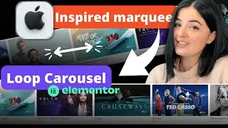 Apple-inspired infinite marquee with the LOOP CAROUSEL widget - Elementor container edition