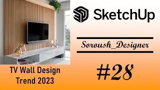 3d Tv Wall Modeling - SketchUp Part 1