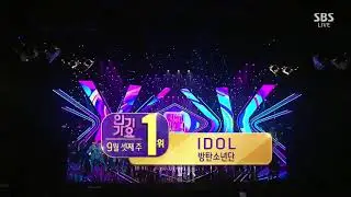 180916 BTS (방탄소년단) - 'IDOL' 8th Win & 2nd Triple Crown @ SBS Inkigayo