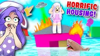 I Played HORRIFIC HOUSING For The FIRST TIME And BROKE THE GAME! (Roblox)