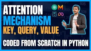 Coding the self attention mechanism with key, query and value matrices