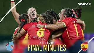 LAST MINUTE kick decides WXV 3 champion! | Fiji v Spain | Final Minutes | WXV 3