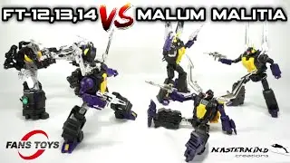 Comparison: FansToys FT-12, FT-13 & FT-14 VS Mastermind Creations Malum Malitia (Insecticons)