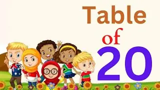 Table of 20 | rhythmic table of twenty | learn multiplication table of 20 x 1 = 20