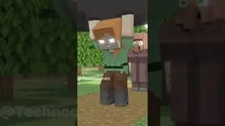 Sigma Alex Help Villager 🗿 | Masha Ultrafunk #sigma #alex #animation #minecraft #shorts #herobrine