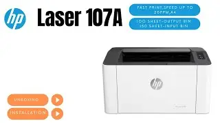 hp laser 107 a #unboxing#installation setup