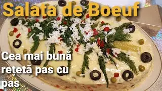 Salata de boeuf , Olivier Salad  - cea mai bună rețeta pas cu  pas