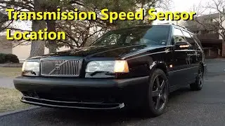 Transmission speed sensor location for AW50-42 and M56L/H for Volvo 850 1993, 1994 and 1995 cars.