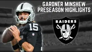 Gardner Minshew Raiders Highlights🔥|| NFL Preseason 2024 ||