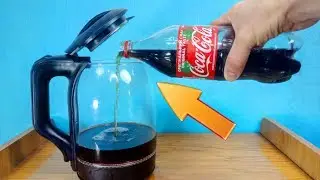 КАК УБРАТЬ НАКИПЬ КОКА КОЛОЙ / КАК ОЧИСТИТЬ ЧАЙНИК ОТ НАКИПИ