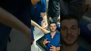La manovra eseguita per ridurre una brutta lussazione di caviglia🤕 