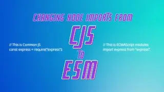 Use ESM In A Node Project | Short